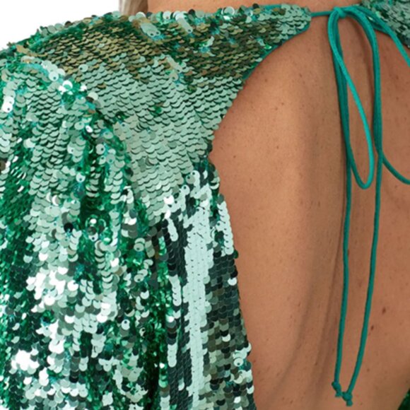 $285 For Love and Lemons Marais Sequin Mini Dress M - Picture 4 of 12